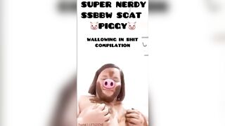 NEW SUPER NERDY SSBBW SCAT PIG IN LOVE WITH SHIT!