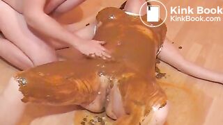 Shit puke pis on his wife