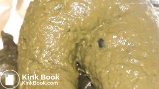 Tattooed girl farting & pooping