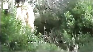 2 hot girls take a shit in the woods