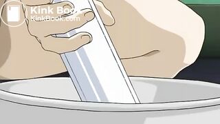 Hentai girls gets enema