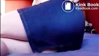 Girl shitting upskirt in white panty