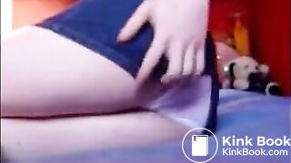 Girl shitting upskirt in white panty