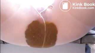 Milf shitting diarrhea on white pantyhose