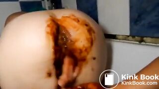 lesbian  pussy fisting shit scat