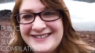 SHIT FACED IN PUBLIC! SAMANTHA PUBLIC SCAT DISPLAY COMPILATION