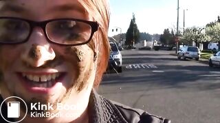 SHIT FACED IN PUBLIC! SAMANTHA PUBLIC SCAT DISPLAY COMPILATION