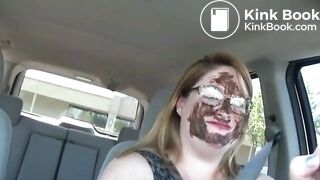 SHIT FACED IN PUBLIC! SAMANTHA PUBLIC SCAT DISPLAY COMPILATION