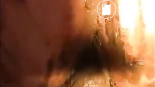 Woman shit diarrhea and smear it on her butt