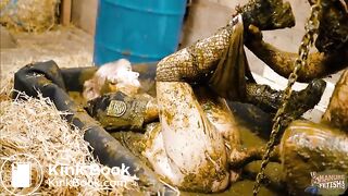 Dung Prison - pegging and fucking in cowshit