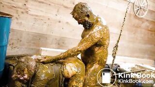 Dung Prison - pegging and fucking in cowshit