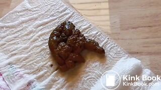 Solo shit and masturbation - pretty girl