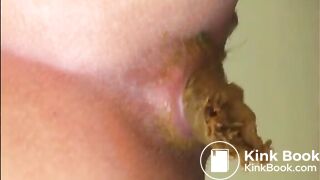 Hot brunette shitting diarrhea doggystyle