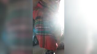 Diarrhea shitting PAWG whore in driveway