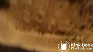 Woman shitting a very liquid diarrhea in the shower
