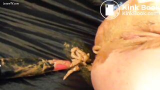 Female slave forced to eat poop