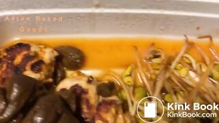 Naked cooking Orange Chicken and shitting