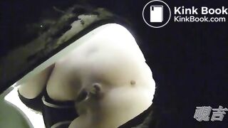 Toilet voyeur heavy poop
