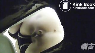 Toilet voyeur heavy poop