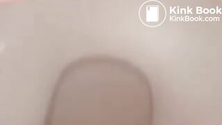 My friend Liza shitting in my toilet