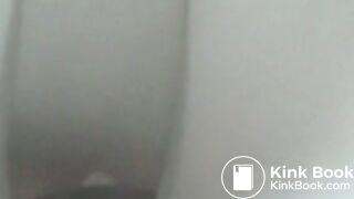 My friend Liza shitting in my toilet