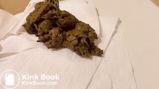 August Four Loads on Toilet Seat!