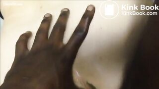Interracial anal fucking with shit