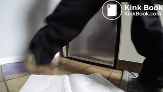 Woman very constipated hard poop