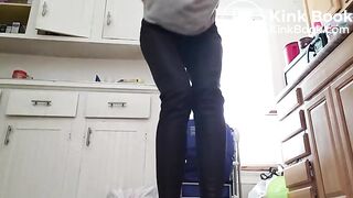 Desperate shit from cute blonde