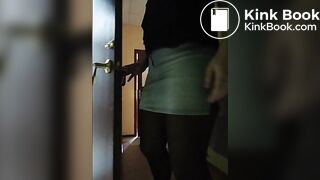 poop on the newspaper