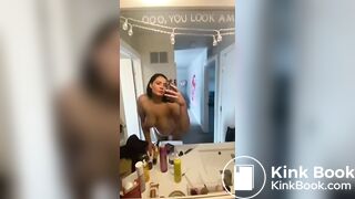 Cute PAWG slut takes a huge shit