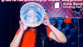 Hot cam teen drink her scat pee puke vomit shit poo