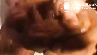 Girl shitting and smearing it all over her body