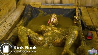 Enjoying my shower in cowshit