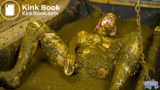 Enjoying my shower in cowshit