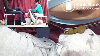 Eat female shit and massage your feet!