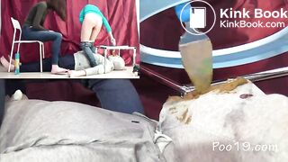 Eat female shit and massage your feet!