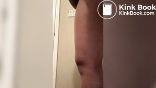 Shitting fat black slut