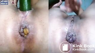 shit wgile Cucumber Fuck