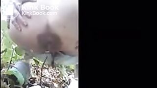 Huge poop load in the forest