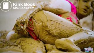 Orgasm in lake of mud