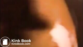 Woman shitting diarrhea and smearing it on her body