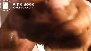 Woman shitting diarrhea and smearing it on her body