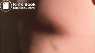 Woman shitting diarrhea and smearing it on her body