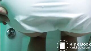 Girl shit diarrhea and piss in diaper