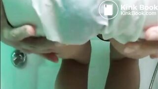 Girl shit diarrhea and piss in diaper