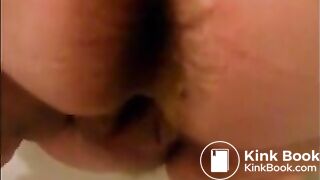 Mature woman shitting diarrhea closeup