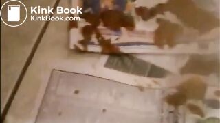 Fat woman shitting diarrhea on the floor