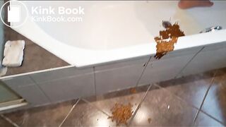 Stehend scheißen ging etwas daneben ;)