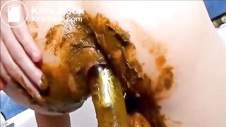 Girl shitting masturbating fisting and squirting orgasm